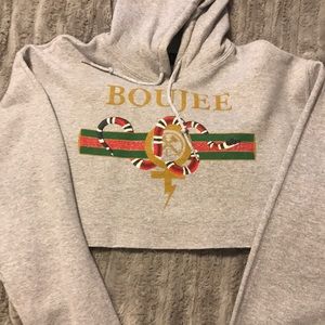 Civil Regime Cropped Hoodie